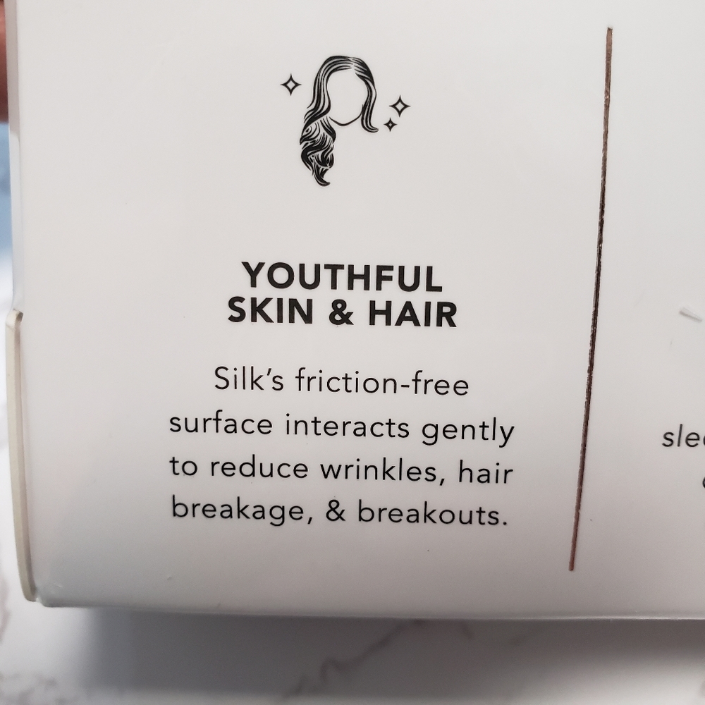 Night 100% Mulberry Silk pillowcase for frizz-free hair Breathable silk.LAST ONE - Picture 6 of 7